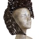 Sculpture contemporaine de Marius Dansou, une coiffe aérienne 
