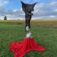 Sculpture contemporaine de Marius Dansou, une coiffe aérienne 
