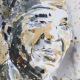 Un  portrait de Mandela, une aquarelle dans les ocres 